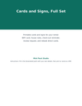 Airbnb WiFi Card and House Rules Signs