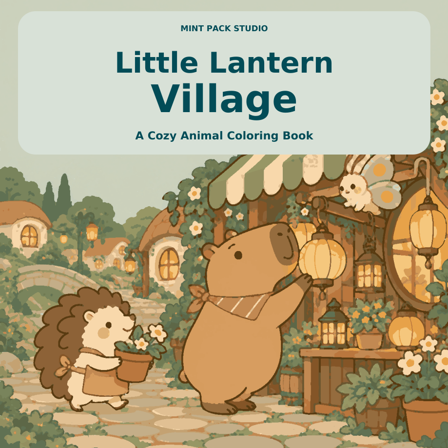 Coloring book included in the digital bundle