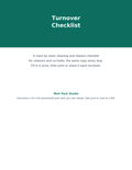 Airbnb Turnover Checklist