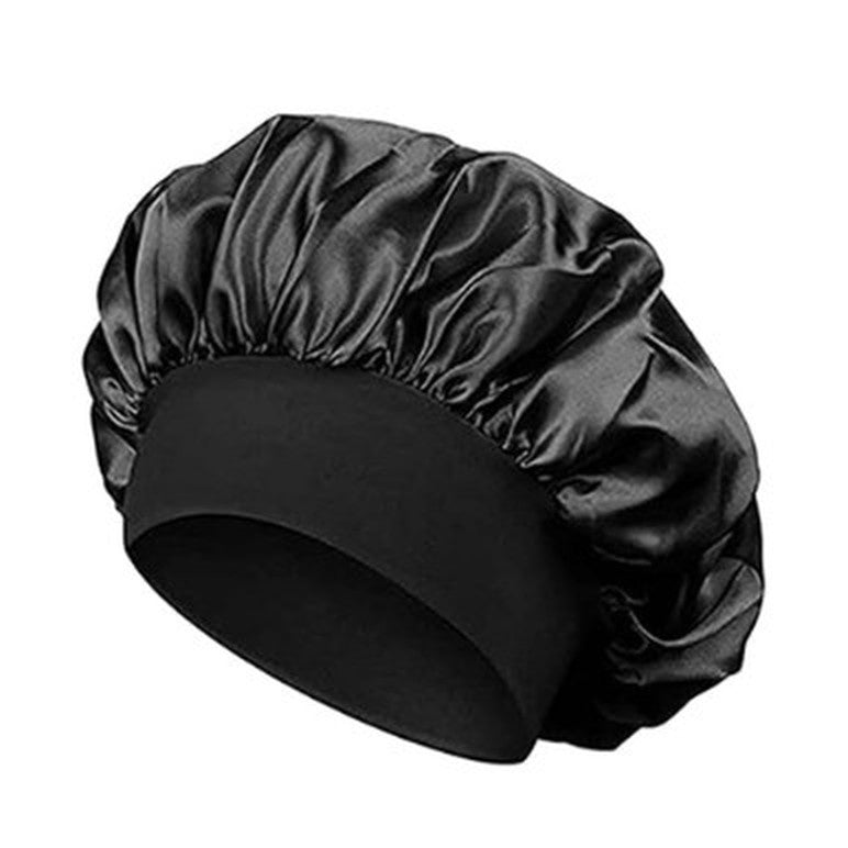 The satin sleep bonnet included in the set
