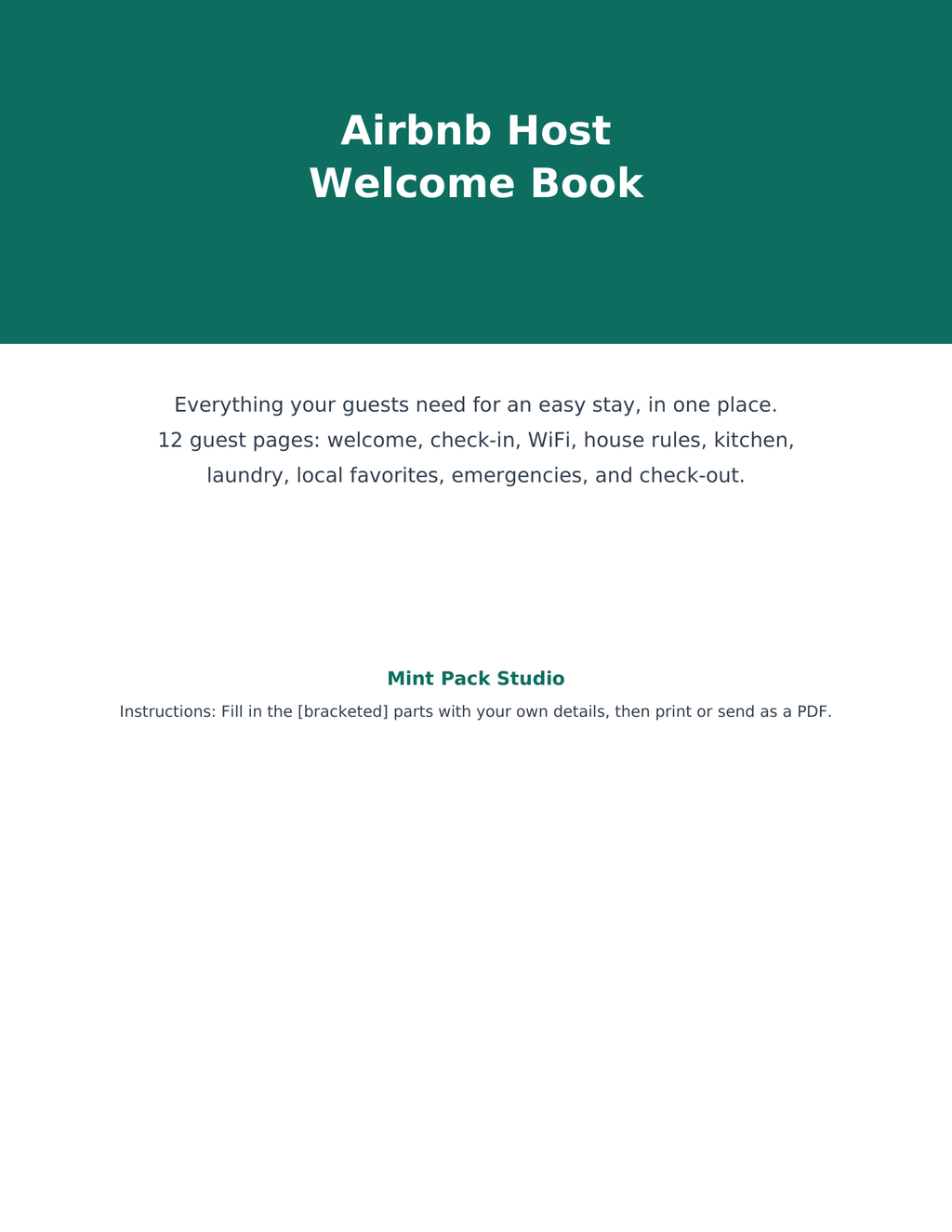 Airbnb Host Bundle - Complete Host Package