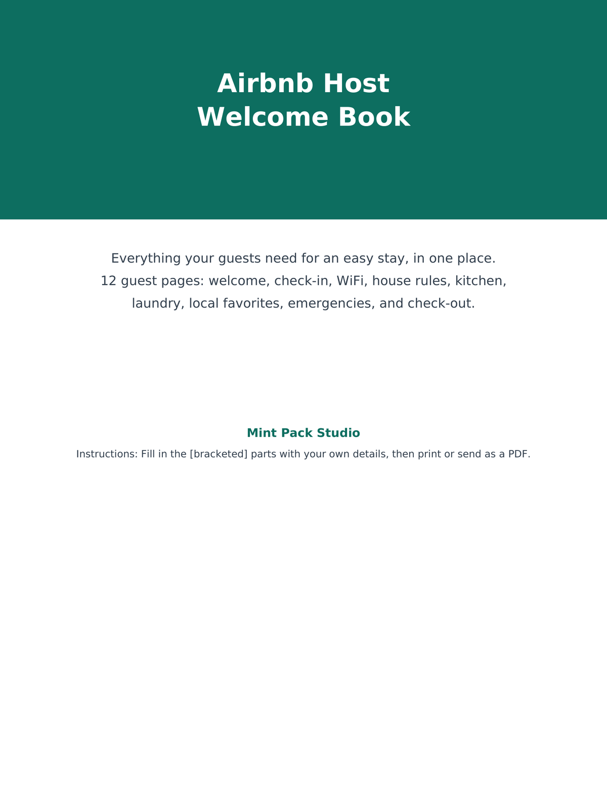 Airbnb Host Bundle - Complete Host Package